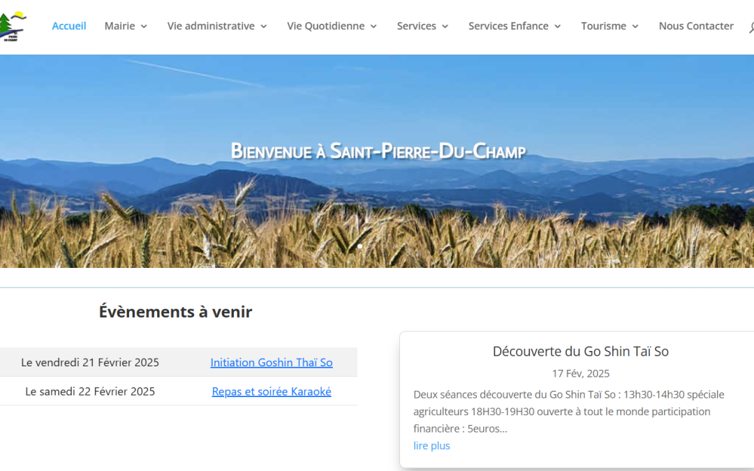 Création du site Internet de la commune