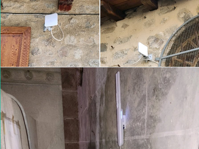 Installation pont Wifi afin de desservir la visite audio-guidée de l’église